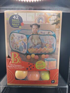 B. Toys Mini Playspace Ball Pit With 42 Multi-Color Balls